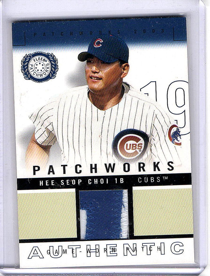 Hee Seop Choi 2003 Fleer Patchworks 2 Color Patch Cubs #PW-HC2 092/300