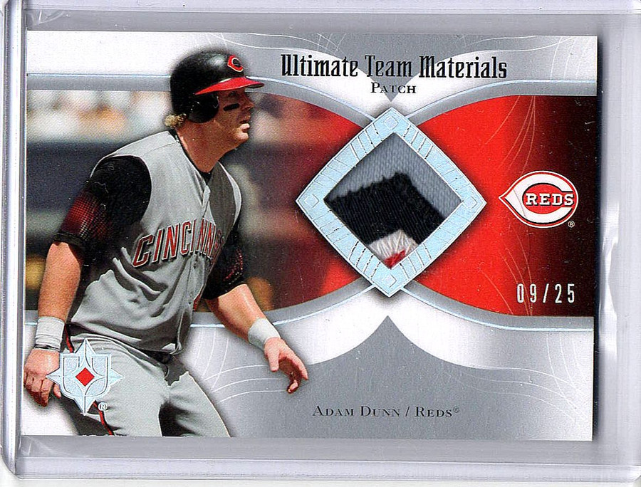 Adam Dunn 2007 UD Ultimate Materials 4 Color Patch Reds #UTM-AD 09/25