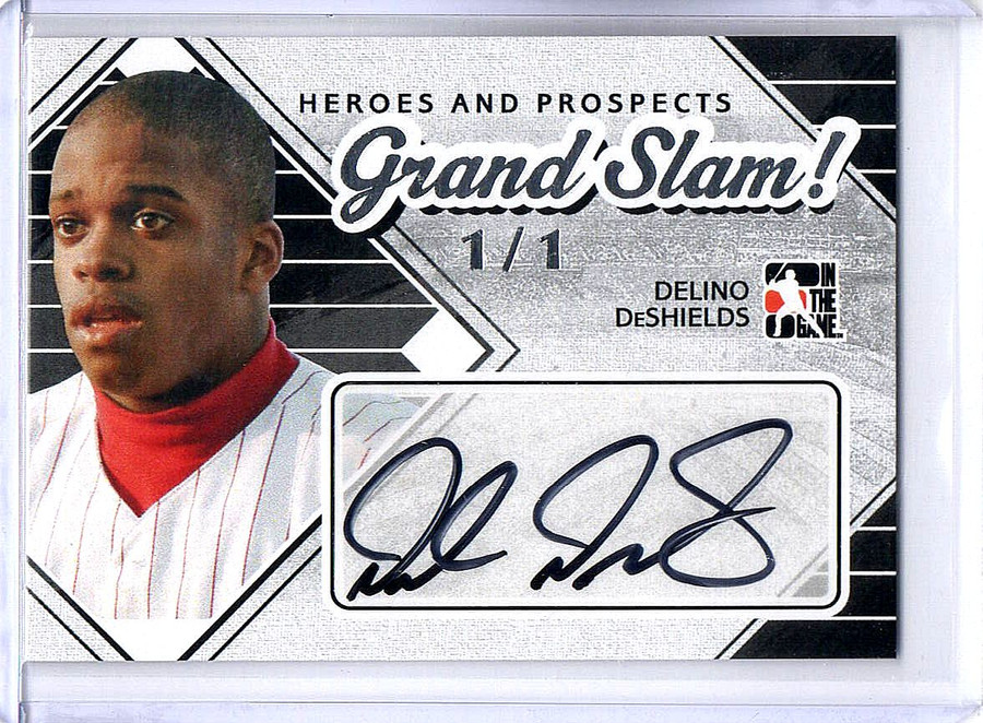 Delino DeShields 2010-11 ITG Heroes Prospects Grand Slam Auto Cubs #GS-DD 1/1