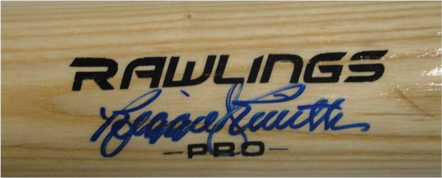 Reggie Smith Hand Signed Autographed Major League Baseball Bat Blue Ink Dodgers