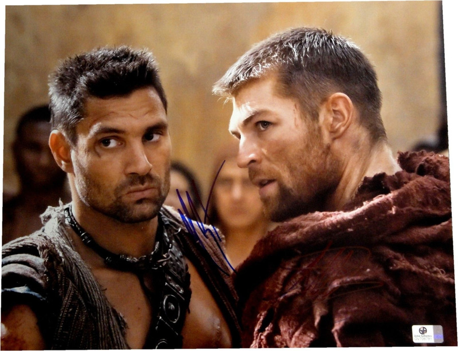 Liam Mcintyre Manu Bennett Signed Autograph 11x14 Photo Spartacus GA 706781