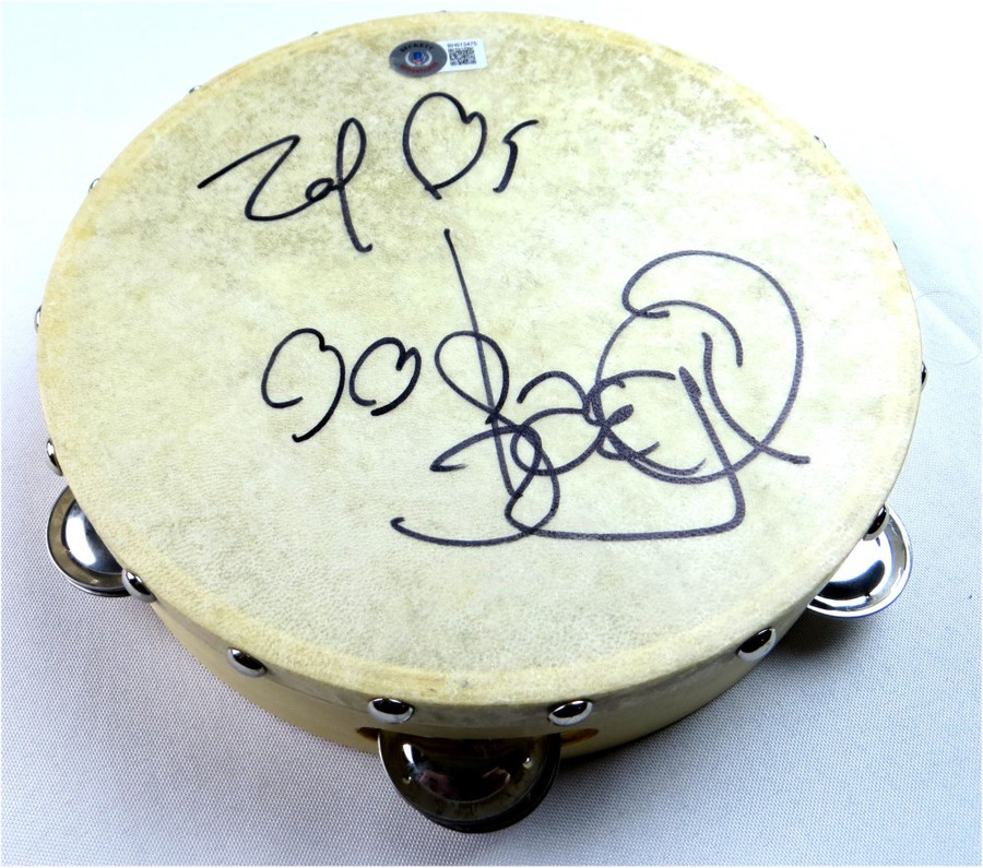 Stacey Q Signed Autographed Tambourine Two of Hearts Singer BAS BH013475