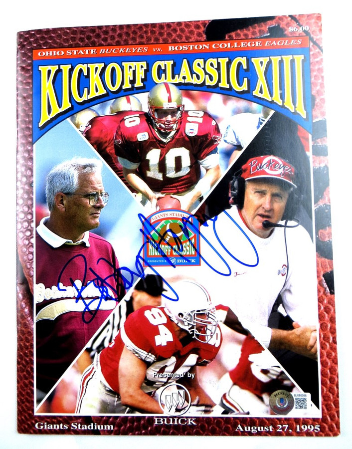 Bobby Hoying Signed Autographed Program Ohio State Buckeyes 1995 BAS  BJ080056 - Cardboard Legends