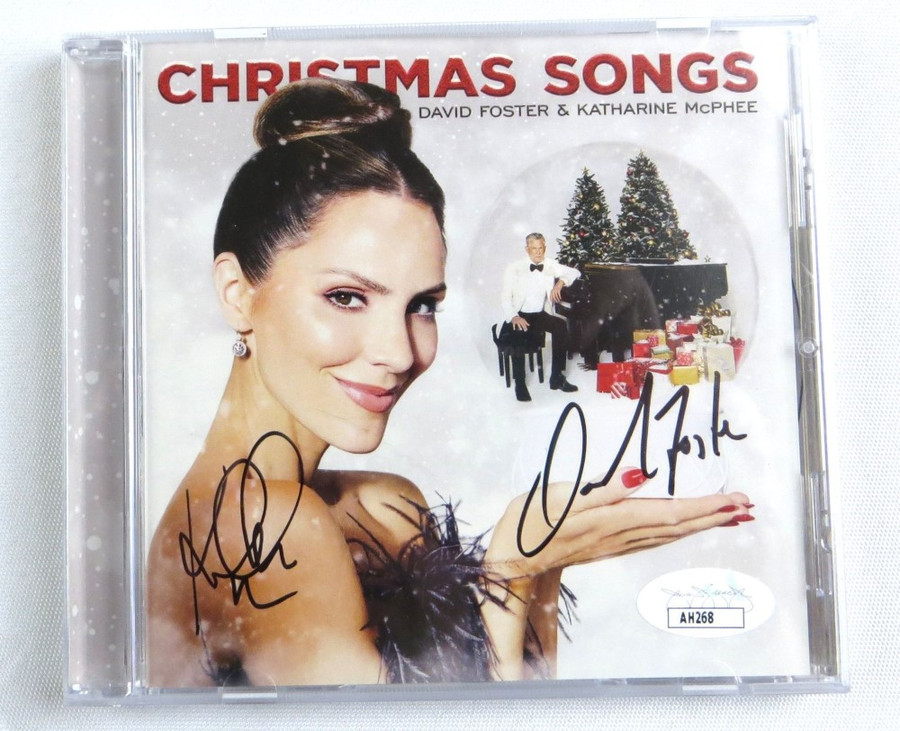 David Foster Katharine McPhee Signed Autographed CD Booklet Christmas Songs JSA