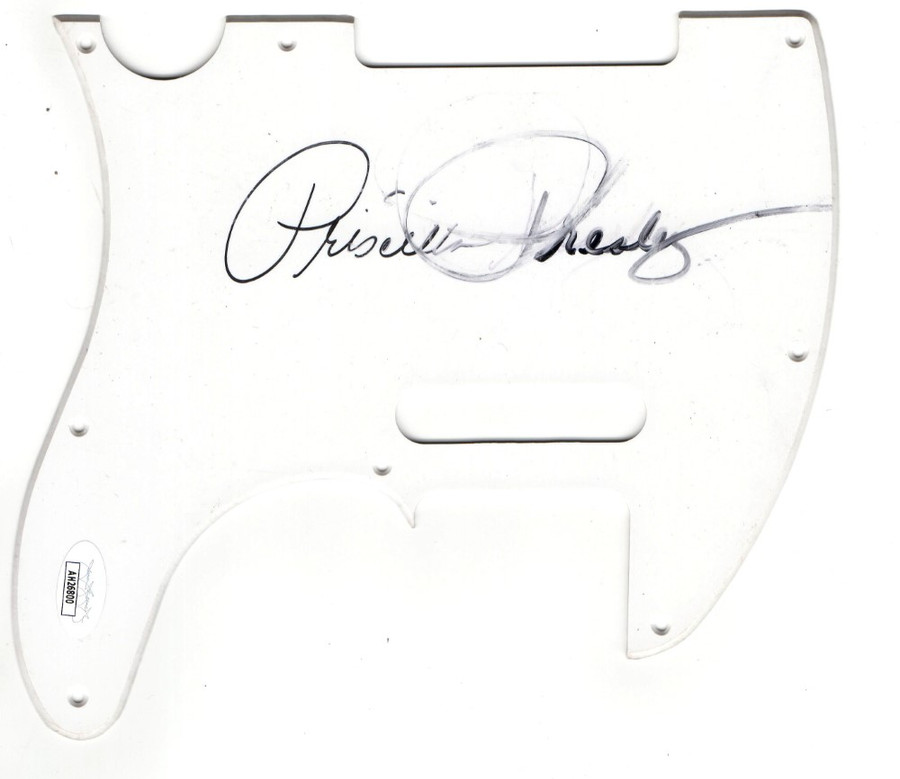 Priscilla Presley Signed Autographed Electric Guitar Pickguard Elvis JSA AH26800