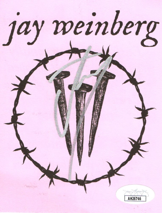 Jay Weinberg Signed Autograph Promotional Card Slipknot Springsteen JSA AH26746