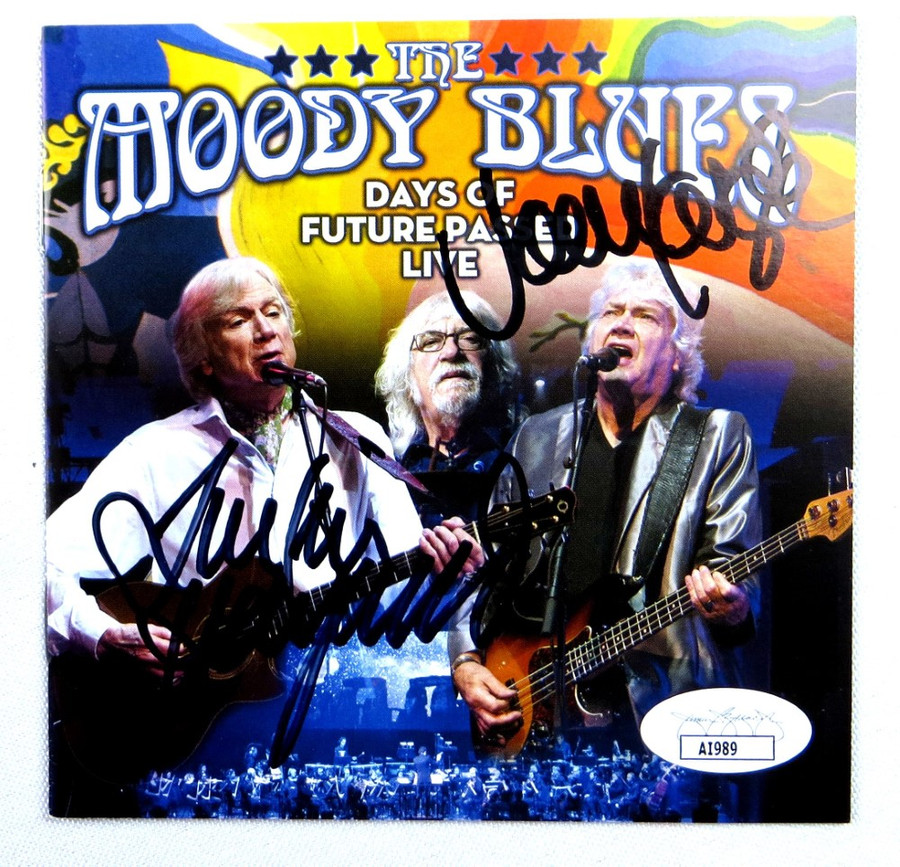 Justin Hayward John Lodge Signed Autographed CD Booklet The Moody Blues JSA COA