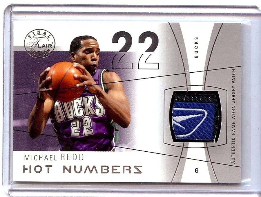 Michael Redd 2003-04 Flair Final Reebok Logo Patch Bucks #MR 21/41