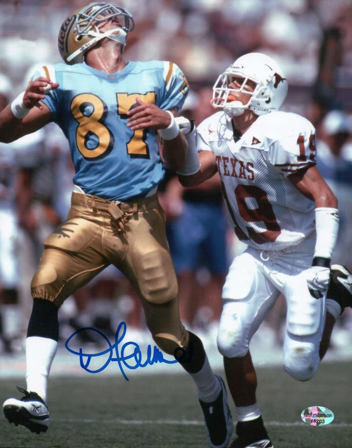 Danny Farmer Signed 8X10 Photo Autograph UCLA Bruins Catching Auto w/COA