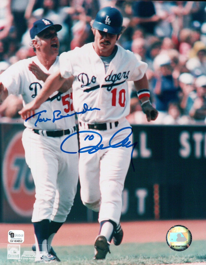 Tommy Lasorda / Ron Cey Dual Signed 8X10 Photo Autograph Dodgers Auto GAI COA