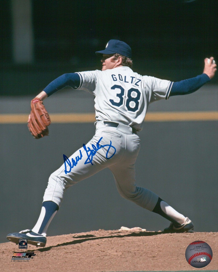Dave Goltz Signed 8X10 Photo Autograph LA Dodgers Road Wind-Up Auto w/COA