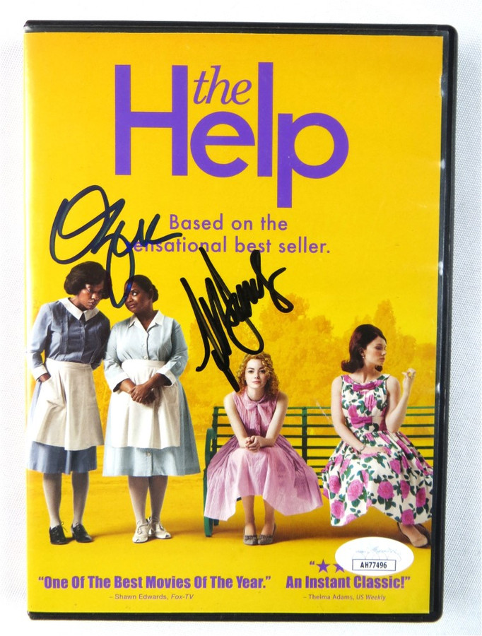 Octavia Spencer Allison Janney Signed Autographed DVD Cover The Help JSA AH77496