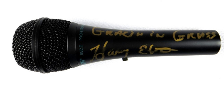 Harry Elston Signed Autographed Microphone "Grazing in the Grass" JSA S37789