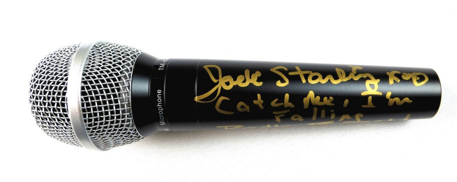 Jade Starling Signed Autographed Microphone Pretty Poison Catch Me BAS BH013488
