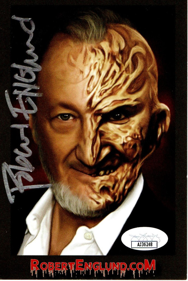 Robert Englund Autographed Postcard Photo Nightmare on Elm Street JSA AJ36248