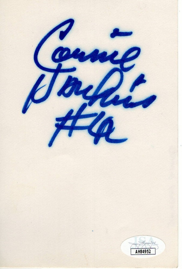 Connie Hawkins Signed Autographed Index Card Suns Lakers Hawks JSA AH84952