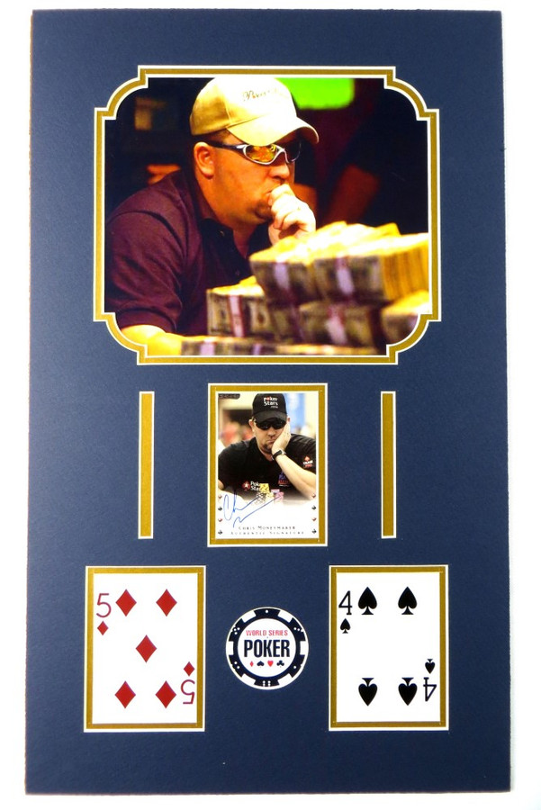 Chris Moneymaker Signed Autographed Matted Photo Cards Poker World Series JSA