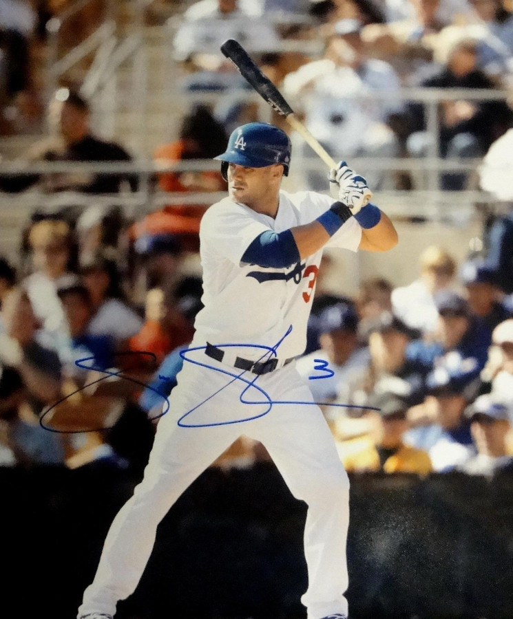 Skip Schumaker Hand Signed Autographed 16x20 Photo LA Dodgers At Bat