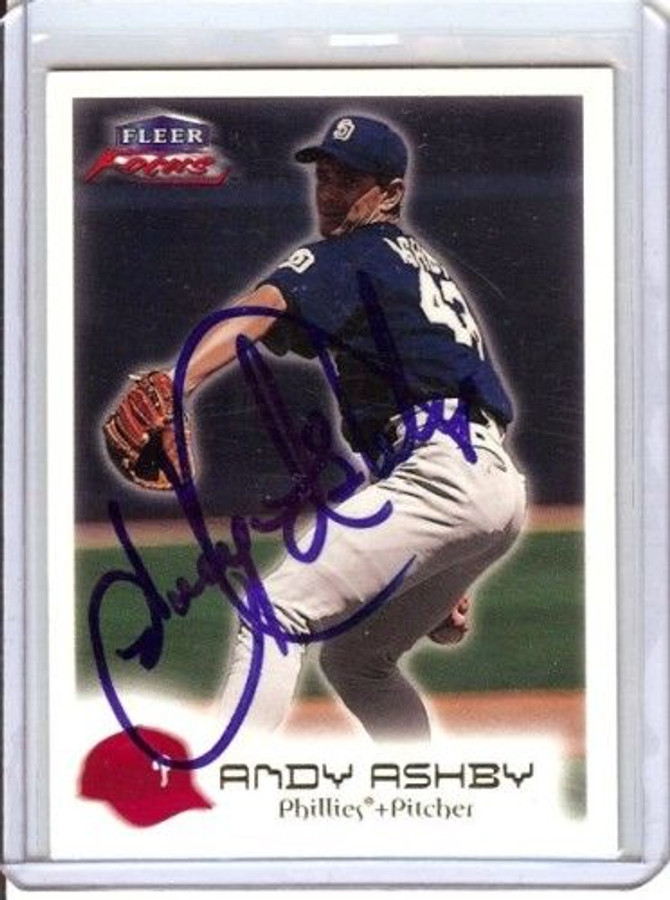 Andy Ashby 2000 Fleer Focus Signed Card Auto Autograph