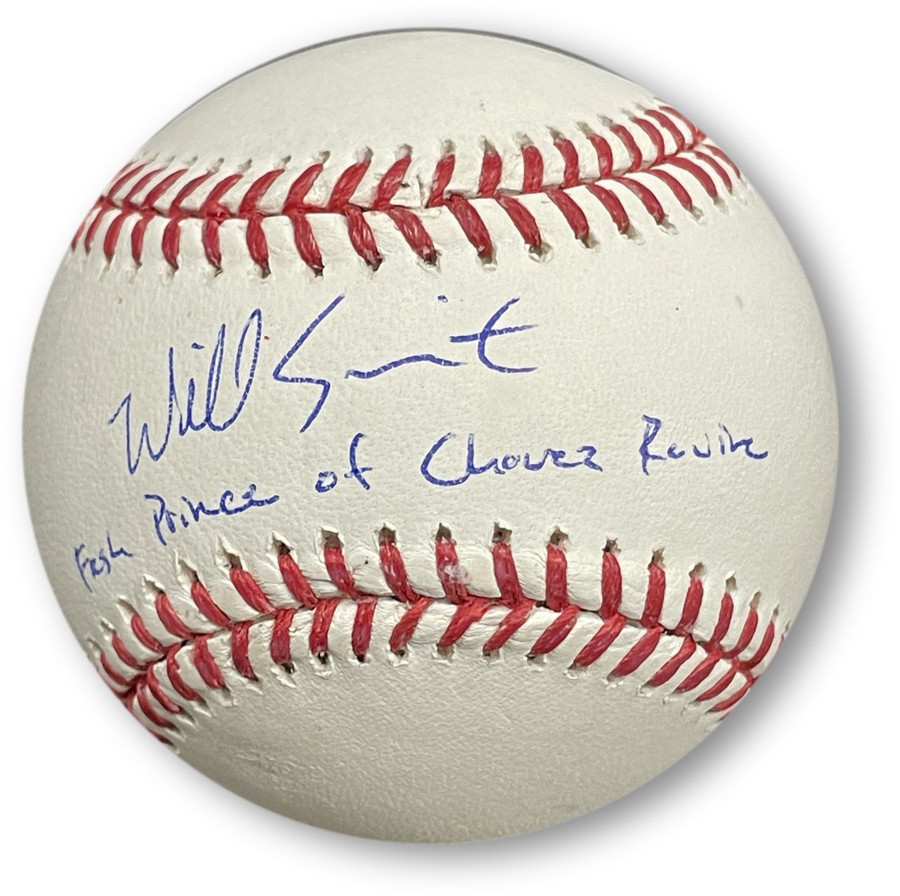 Will Smith Signed Autographed Baseball Fresh Prince of Chavez Ravine Fanatics