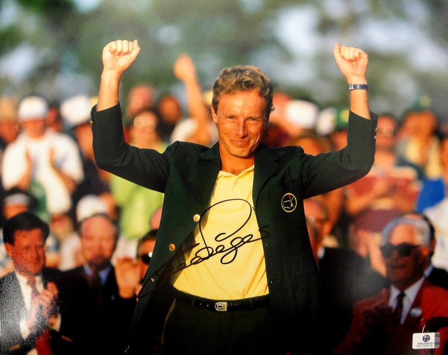 Bernhard Langer Hand Signed Autographed 11x14 Photo Golf Masters GA 750516