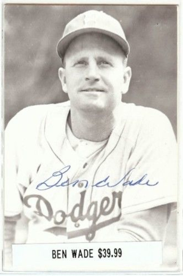 Ben Wade Signed Vintage Postcard Auto Autograph