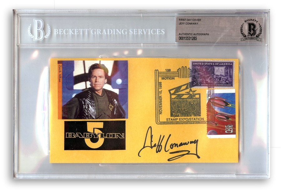 Jeff Conaway Signed Autographed First Day Cover Babylon 5 BAS 1285
