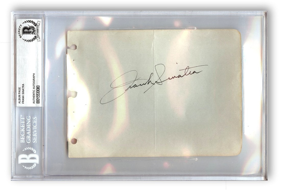 Frank Sinatra Signed Autographed Cut Signature Singer Actor Legend BAS 0080
