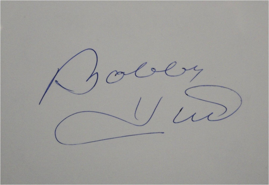 Bobby Hull  Hand Signed Autographed 3"x5" Index Card Detroit Red Wings