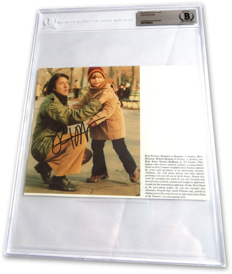 Dustin Hoffman Signed Autographed Magazine Photo Kramer vs. Kramer BAS 8301