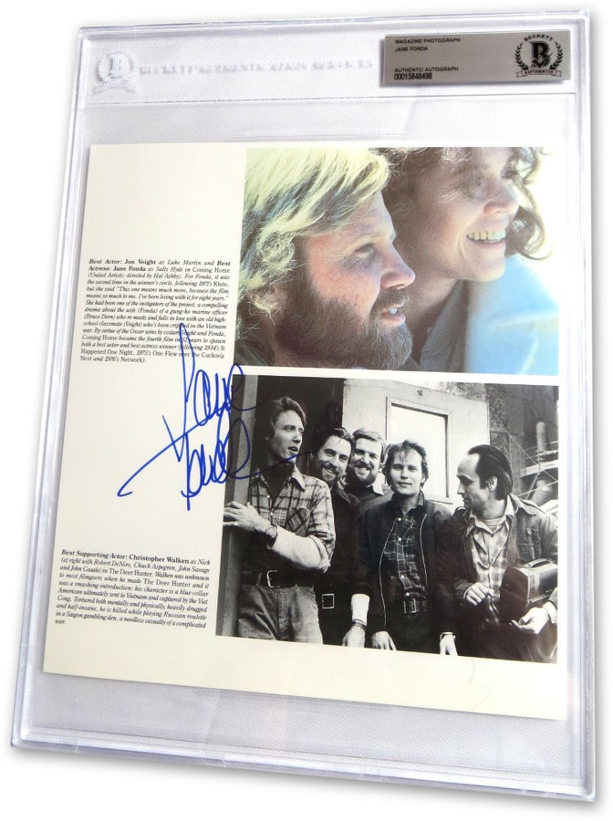 Jane Fonda Signed Autographed Magazine Photo Coming Home Actress BAS 8498