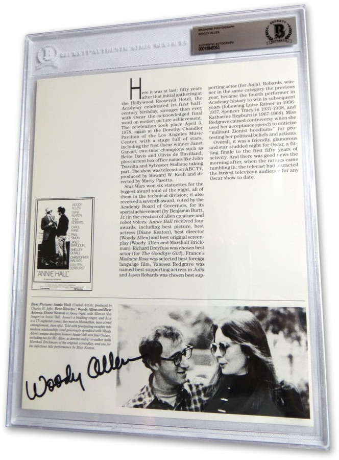 Woody Allen Signed Autographed Magazine Photo Annie Hall Director BAS 8363