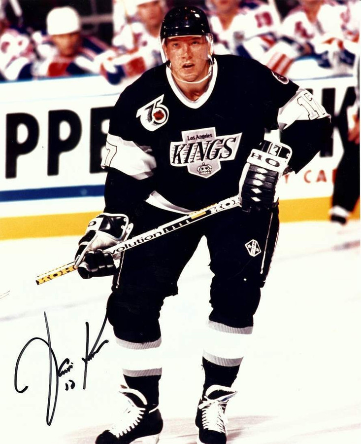 Jari Kurri Autographed Signed 8X10 Photo Los Angeles Kings Black Uni Left Side