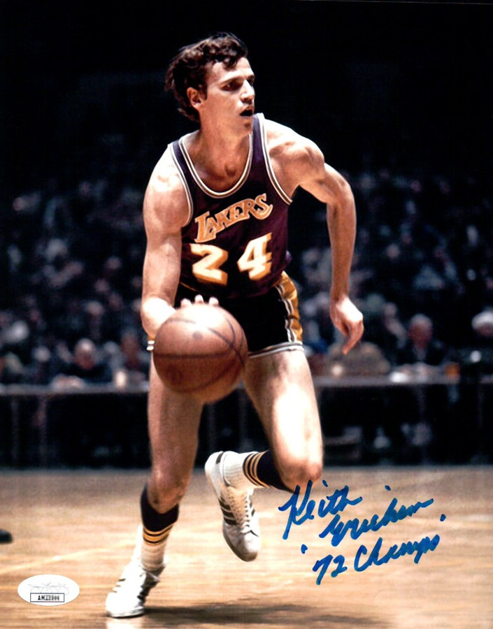 Keith Erickson Signed Autographed 8X10 Photo Lakers Dribbling "72 Champs" JSA