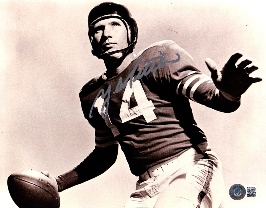 Y.A. Tittle Signed Autographed 8X10 Photo San Francisco 49ers B/W BAS BB56858