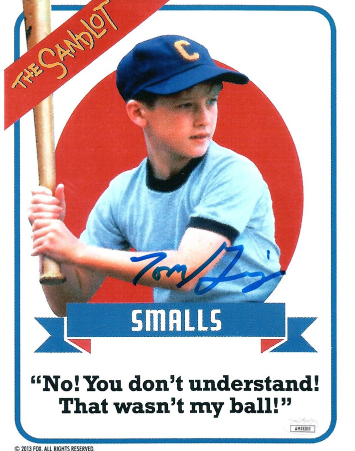 Tom Guiry Signed Autographed 8X10 Photo The Sandlot Scotty Smalls Quote JSA