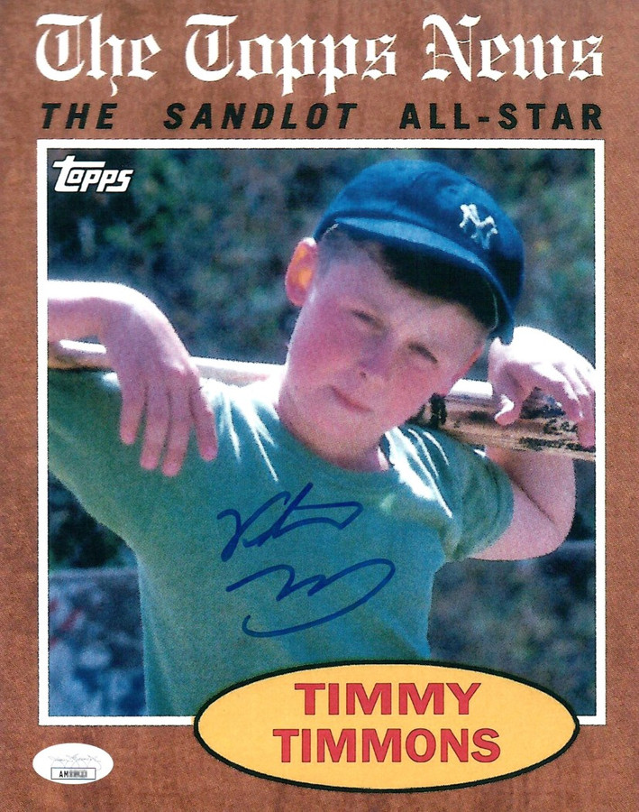 Victor Dimattia Signed Autograph 8X10 Photo The Sandlot Timmy Timmons Topps JSA