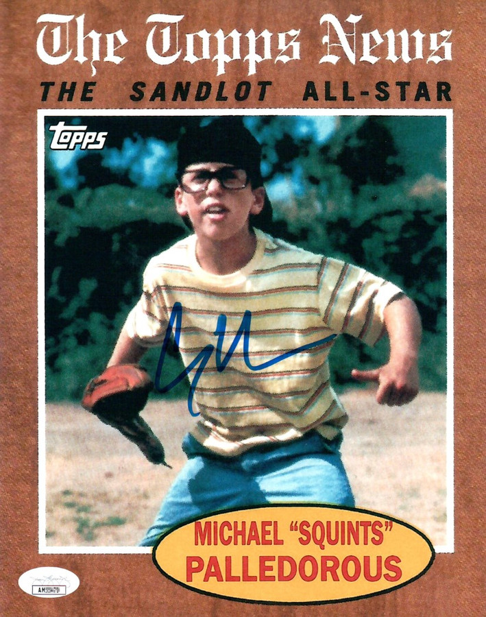 Chauncey Leopardi Signed Autographed 8X10 Photo The Sandlot Topps Squints JSA