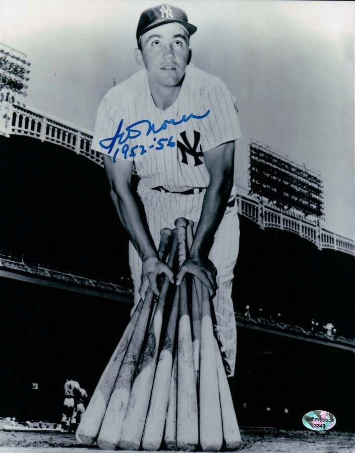 Irv Noren Signed 8X10 Photo "1952-'56" Autograph NY Yankees Auto COA Blue Ink