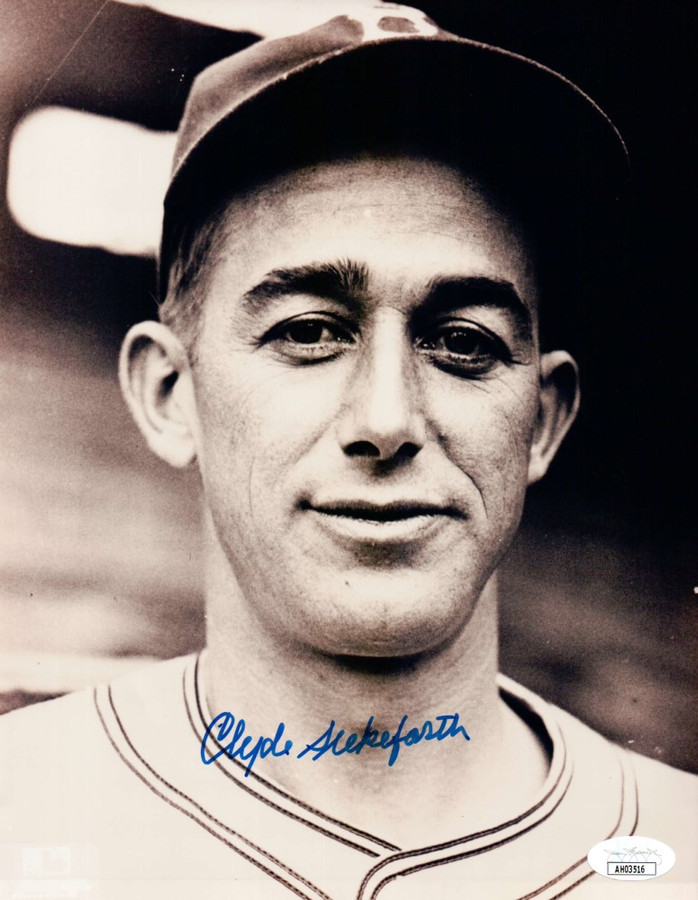 Clyde Sukeforth Signed Autographed 8X10 Photo Brooklyn Dodgers JSA AH03516