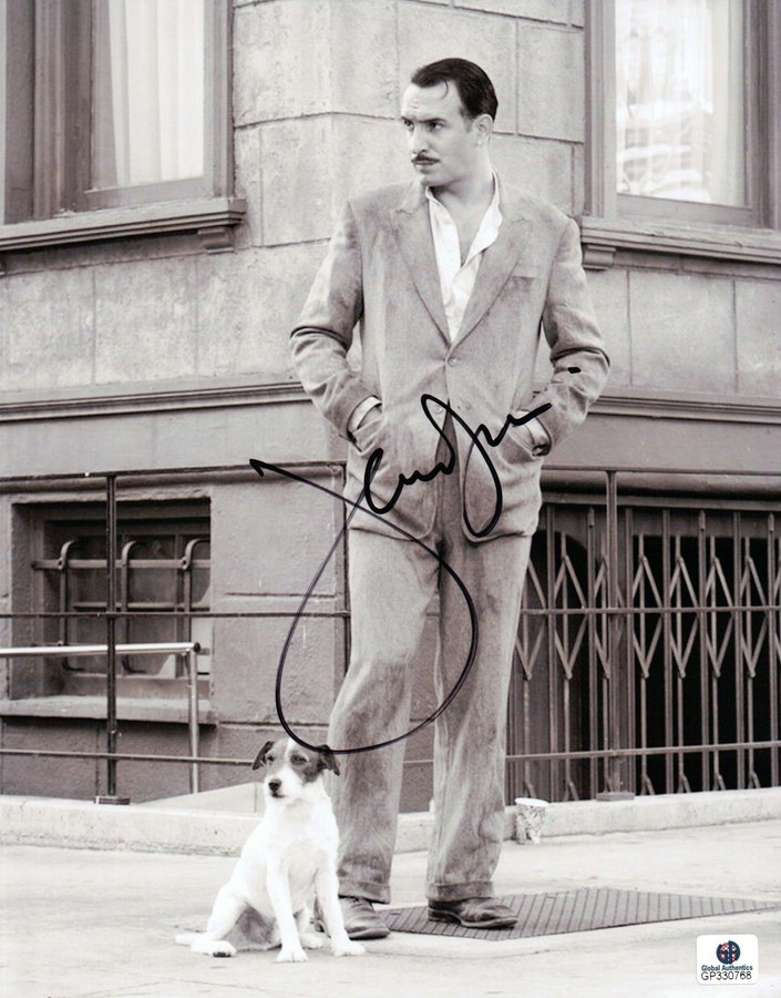 Jean Dujardin Signed 8X10 Photo Autograph The Artist Walking Dog "Jack" GP330768
