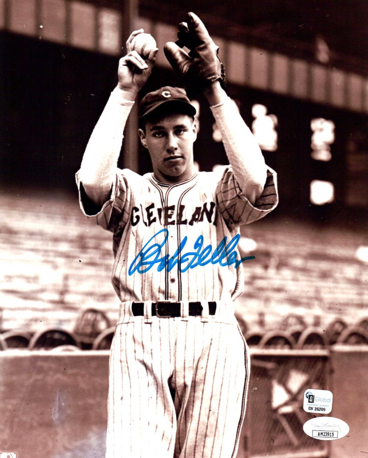 Bob Feller Signed Autographed 8X10 Photo Indians Vintage Sepia JSA AM23915