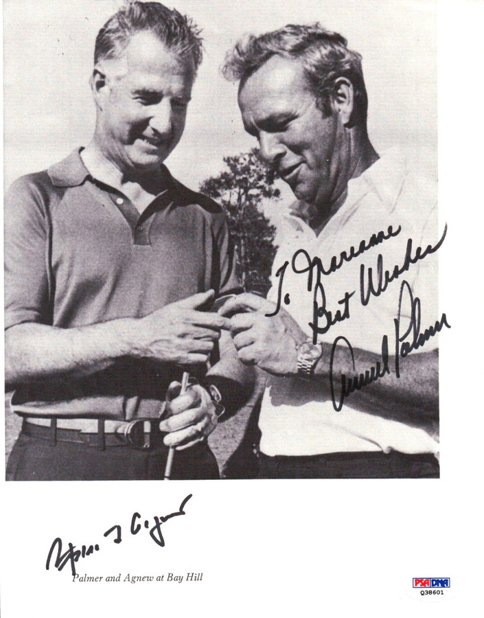 Arnold Palmer Spiro T. Agnew Signed Autographed 8X10 Magazine Photo  PSA Q38601