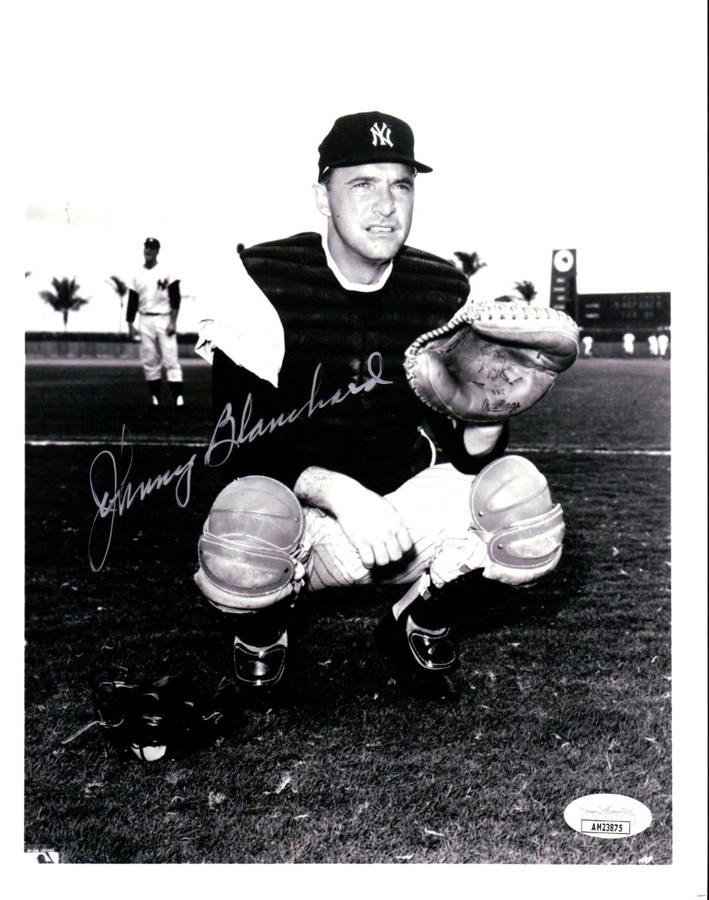 Johnny Blanchard Signed Autographed 8X10 Photo NY Yankees Vintage JSA AM23875