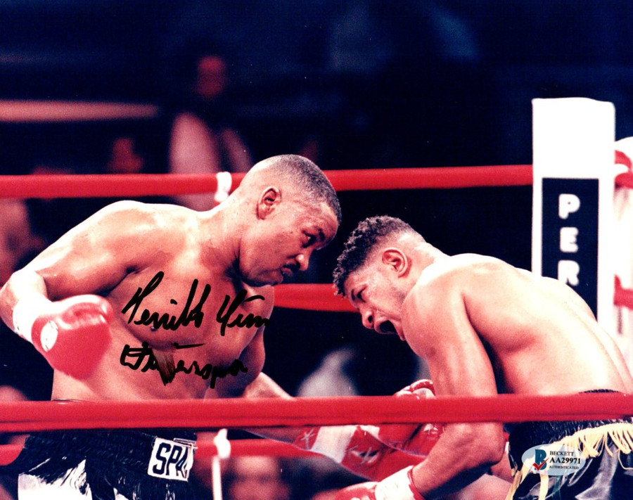 Terrible Tim Witherspoon Signed Autograph 8X10 Photo Action Smeared BAS AA29971