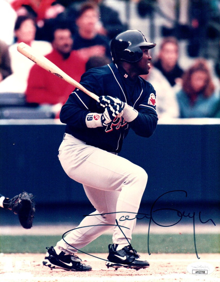 Tony Gwynn Signed Autographed 8X10 Photo San Diego Padres Swinging JSA  AM23788 - Cardboard Legends