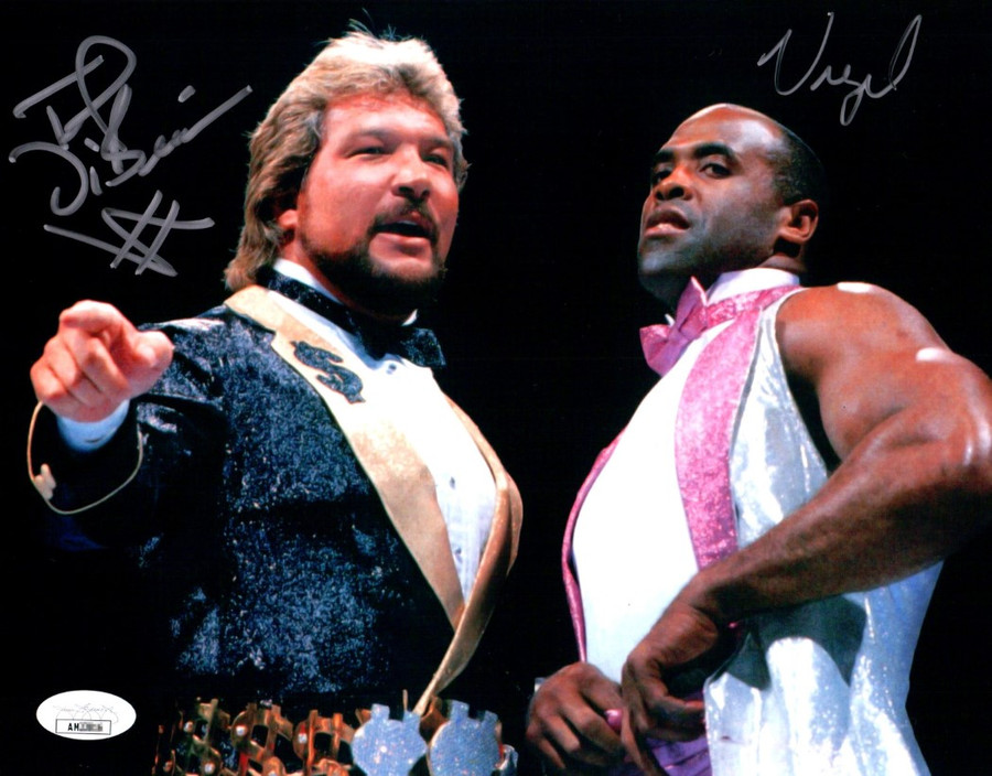 Ted Million Dollar Man DiBiase Virgil Autographed 8X10 Photo WWF Legends JSA