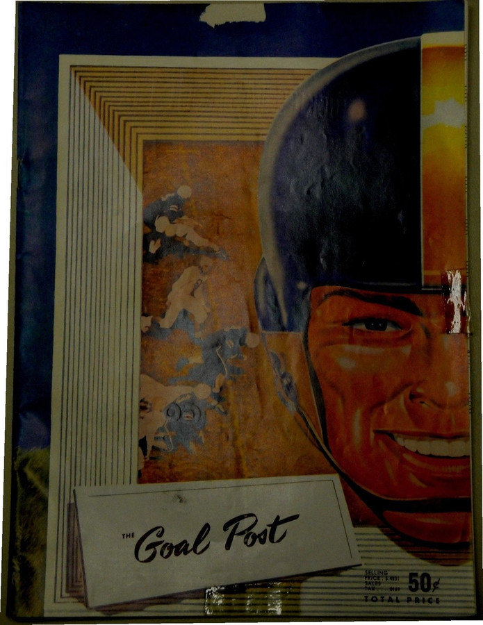 Wisconsin VS UCLA Goal Post Football Program October 9, 1953