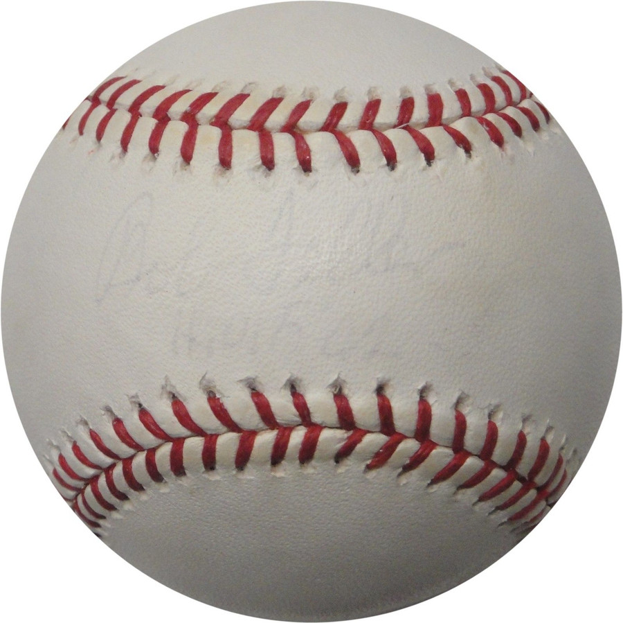 Bob Feller Signed Autograph Major League Baseball Cleveland Indians FADED!SC