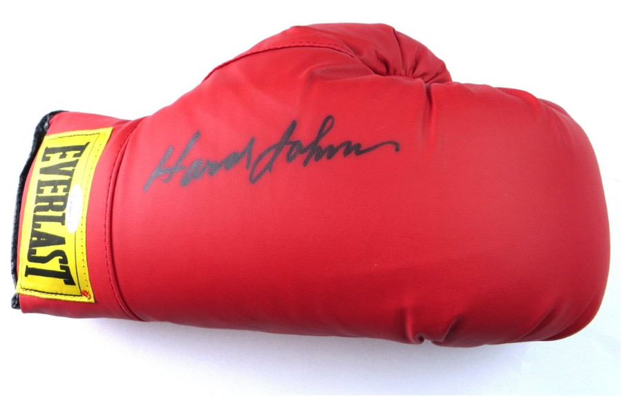 Harold Johnson Signed Autographed Boxing Glove Everlast Right Hand JSA AL00615